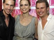 Die Herausgeber des Magazins "Style up your Life" Michael Lameraner (L.) und Adi Weiss (R.) mit Model Eva Padberg Die Herausgeber des Magazins "Style up your Life" Michael Lameraner (L.) und Adi Weiss (R.) mit Model Eva Padberg