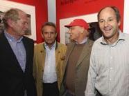 Helmut Marko, Jacky Ickx, Niki Lauda and Gerhard Berger