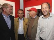 Helmut Marko, Jacky Ickx, Niki Lauda and Gerhard Berger Helmut Marko, Jacky Ickx, Niki Lauda and Gerhard Berger