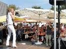 Michaela aus Rankweil erfreute die Marktbesucher in Fußach. Michaela aus Rankweil erfreute die Marktbesucher in Fußach.