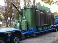 Der 70 Tonnen schwere Trafo. Der 70 Tonnen schwere Trafo.