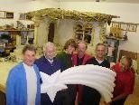 Helmut Partl, Winfried Peter, Christian Mathis, Peter Stark, Claudio Pondini und Hans Thaler vom Krippenbauverein Koblach-Altach. Helmut Partl, Winfried Peter, Christian Mathis, Peter Stark, Claudio Pondini und Hans Thaler vom Krippenbauverein Koblach-Altach.