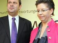 Vizekanzler Josef Pröll und ÖVP-Spitzenkandidatin Christine Marek