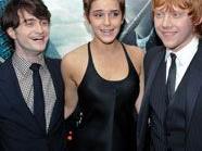 Daniel Radcliffe, Emma Watson and Rupert Grint auf der Premiere