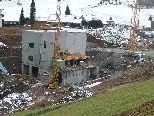 Die Bauarbeiten am Heizhaus in Hirschegg-Oberseite gehen zügig voran. Die Bauarbeiten am Heizhaus in Hirschegg-Oberseite gehen zügig voran.