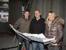 Thomas Dellagiacomo und Sven Kaminski gehen mit Jutta Nenning die Stern-Pläne durch. Thomas Dellagiacomo und Sven Kaminski gehen mit Jutta Nenning die Stern-Pläne durch.