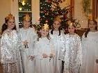 Die Weihnachtsengel bereiteten den einzelnen Wohngruppen mit ihren Besuchen viel Freude. Die Weihnachtsengel bereiteten den einzelnen Wohngruppen mit ihren Besuchen viel Freude.