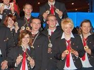 Österreichs Team holte bei der Berufs-EM in Lissabon 10 Gold-, 4 Silber- und 1 Bronzemedaille in Einzelbewerben und je 2 Mal Gold und Silber im Team Österreichs Team holte bei der Berufs-EM in Lissabon 10 Gold-, 4 Silber- und 1 Bronzemedaille in Einzelbewerben und je 2 Mal Gold und Silber im Team