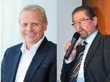 Die beiden Bürgermeister Ernst Blum, Fußach, und Werner Schneider, Höchst. Die beiden Bürgermeister Ernst Blum, Fußach, und Werner Schneider, Höchst.
