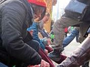 Mit Shuputzaktionen soll auf die Situation von Straßenkindern aufmerksam gemacht werden. Mit Shuputzaktionen soll auf die Situation von Straßenkindern aufmerksam gemacht werden.