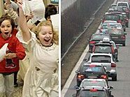 Zeugnisverteilung für Schüler in Österreich, Deutschland, Tschechien und Polen. Staus auf dem Weg in den Urlaub scheinen vorprogrammiert. Zeugnisverteilung für Schüler in Österreich, Deutschland, Tschechien und Polen. Staus auf dem Weg in den Urlaub scheinen vorprogrammiert.