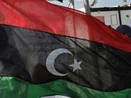 Auf der Botschaft von Libyen weht die alte Königsflagge, das Symbol der Rebellen. Auf der Botschaft von Libyen weht die alte Königsflagge, das Symbol der Rebellen.