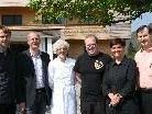 Projektbesprechung - Dir. Kappaurer mit seinem "Schwanen"-Lehrerteam und den Wirtsleute Antonia und Wolfgang Moosbrugger. Projektbesprechung - Dir. Kappaurer mit seinem "Schwanen"-Lehrerteam und den Wirtsleute Antonia und Wolfgang Moosbrugger.