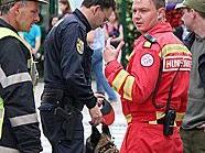 Die Rettungshunde unterstützten die Polizei bei der Suche.