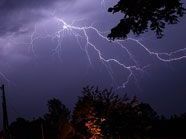 Schwere Unwetter am Montagabend über Klagenfurt, Symbolbild Schwere Unwetter am Montagabend über Klagenfurt, Symbolbild