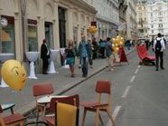 Wenig Besucher beim Kettenbrückengasse-Straßenfest