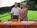 Begrüßung durch Obfrau Eva-Maria Dörn und Bürgermeister Lothar Ladner Begrüßung durch Obfrau Eva-Maria Dörn und Bürgermeister Lothar Ladner