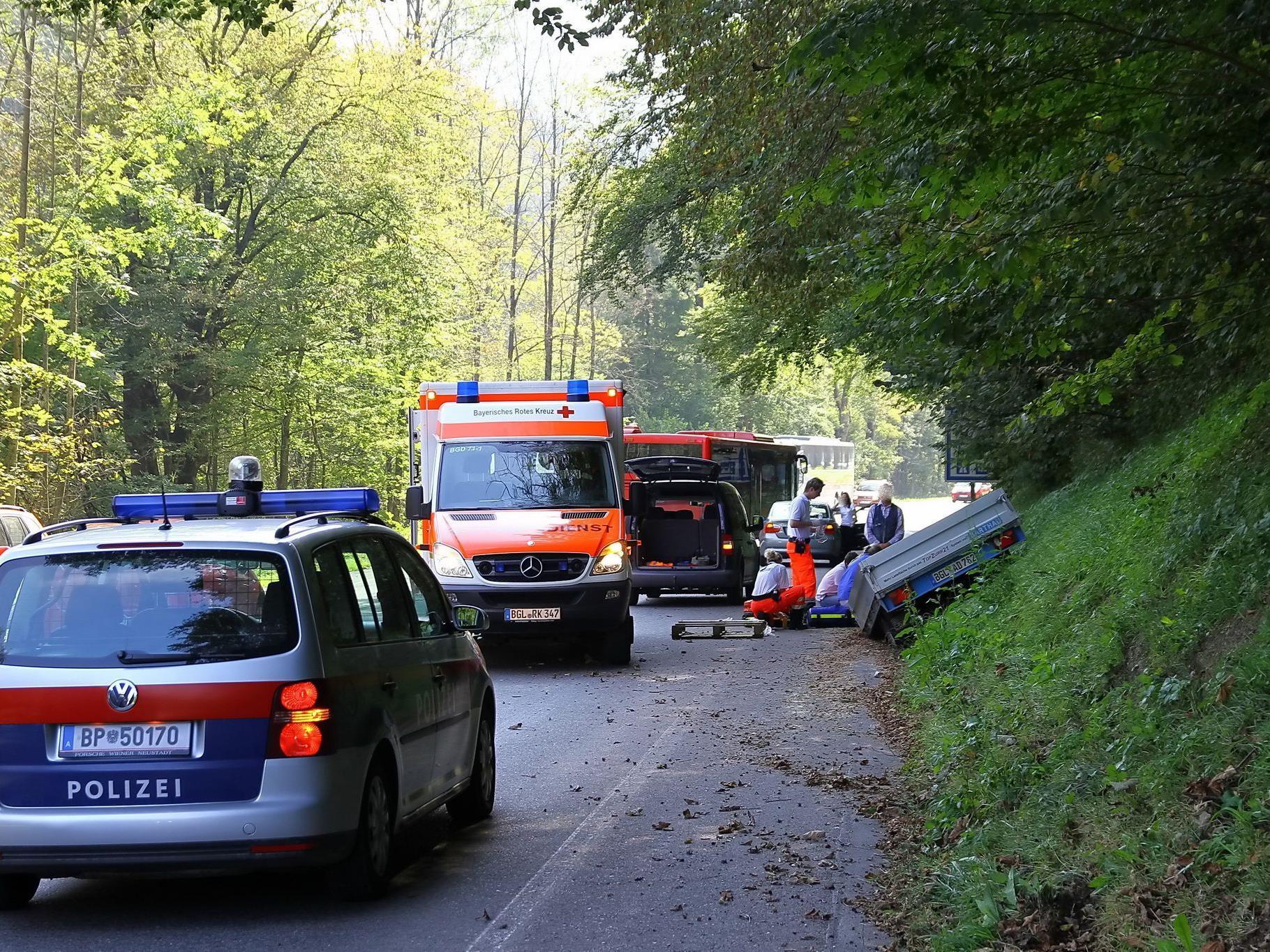 Der Schwerverletzte wurde ins UKH Salzburg eingeliefert.