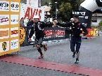 Daniel Fritz (links) und Sven Holzmann, Teilnehmer der Transalpine-Run am Montag, dem 5. September 2011 beim Zieleinlauf in Galtür (3. Etappenziel). Daniel Fritz (links) und Sven Holzmann, Teilnehmer der Transalpine-Run am Montag, dem 5. September 2011 beim Zieleinlauf in Galtür (3. Etappenziel).