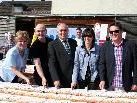 Yvonne Böhler, Wolfgang Fitz, Pfr. German Amann, Ingrid Bader und Bgm. Christian Natter. Yvonne Böhler, Wolfgang Fitz, Pfr. German Amann, Ingrid Bader und Bgm. Christian Natter.