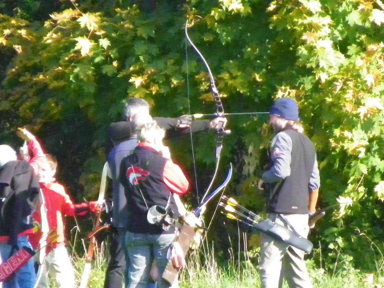Bogenschützenwettkampf im Auwald