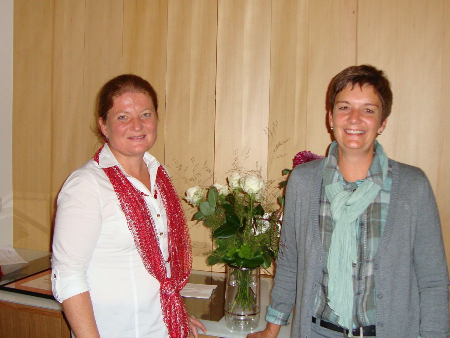Neu im Amt: Chorleiterin Gertrud Moosbrugger und Obfrau Claudia Lässer Neu im Amt: Chorleiterin Gertrud Moosbrugger und Obfrau Claudia Lässer