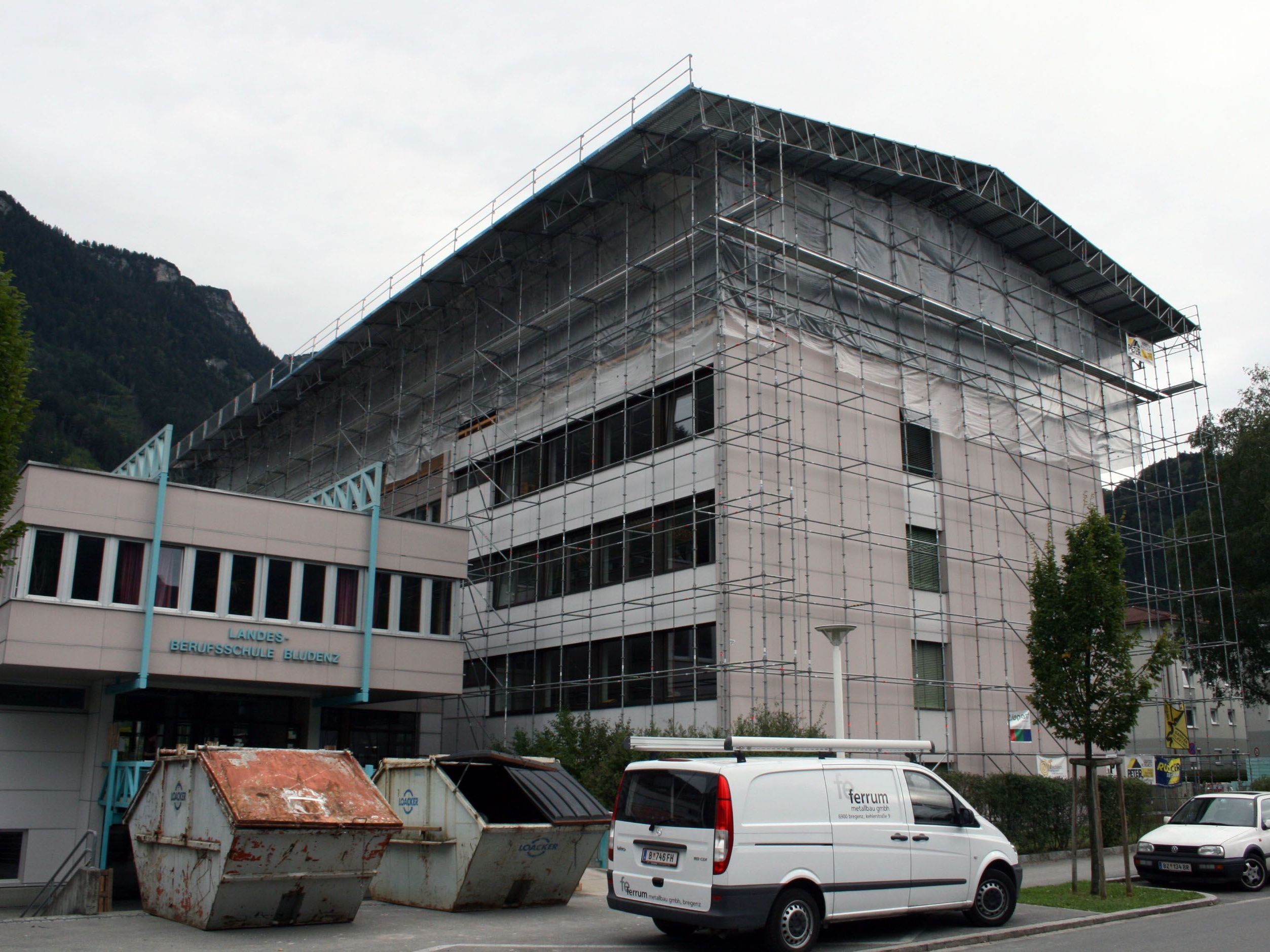 Erweiterung und Sanierung der Landesberufsschule Bludenz. Erweiterung und Sanierung der Landesberufsschule Bludenz.