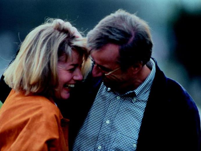 Ein Bild mit Seltenheitswert: Ilga Sausgruber mit ihrem Mann Herbert.