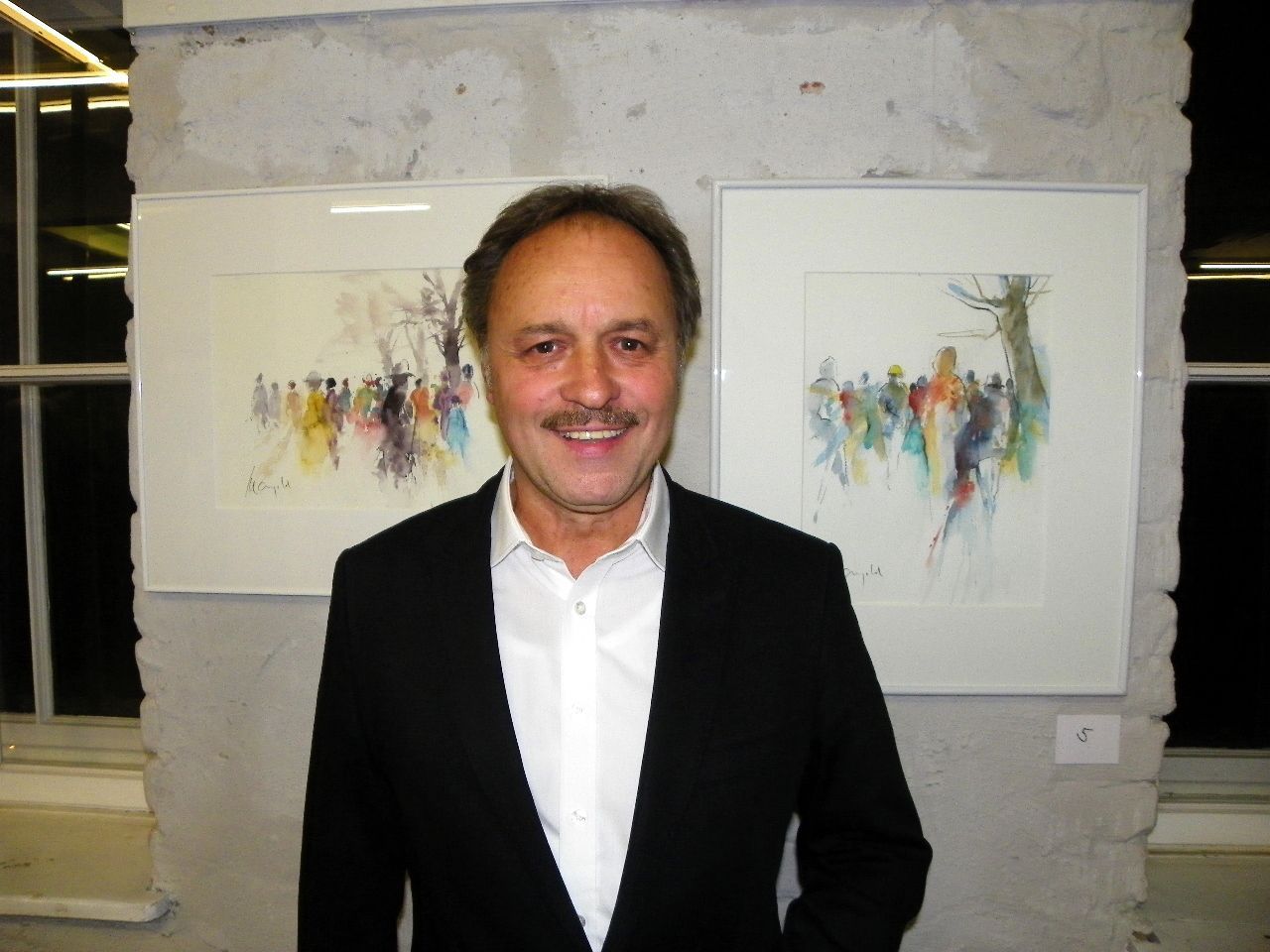 Künstler Gerhard Mangold präsentierte Aquarellarbeiten Künstler Gerhard Mangold präsentierte Aquarellarbeiten