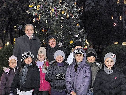 Klicka illuminierte Favoritner Christbaum