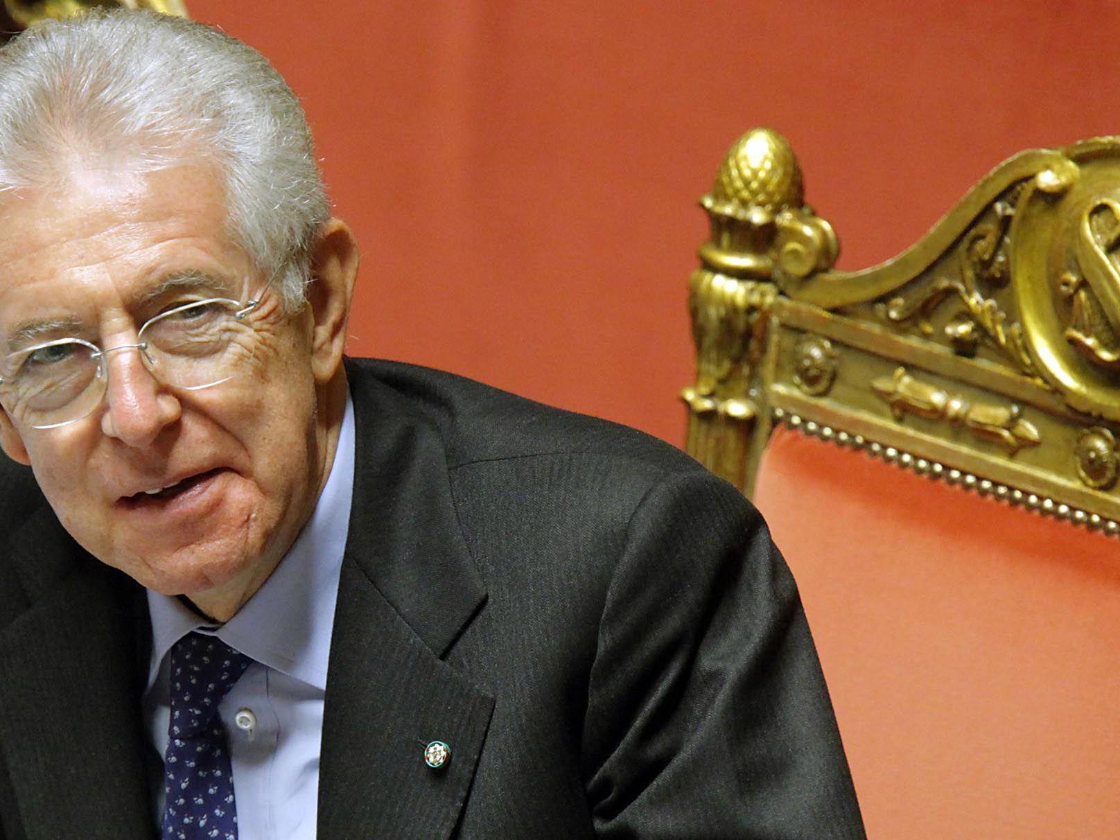 Premier Mario Monti genießt das Vertrauen der Abgeordneten