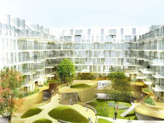 So sieht die tolle neue Wohnanlage in Favoriten aus. So sieht die tolle neue Wohnanlage in Favoriten aus.