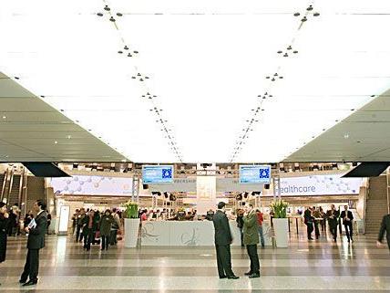 Das Austria Center Vienna im 22. Bezirk bietet 22.000 m² Ausstellungsfläche.