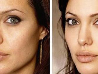Als wäre sie nicht so auch schon schön genug: Auch Angelina Jolie möchte quasi überirdisch wirken.