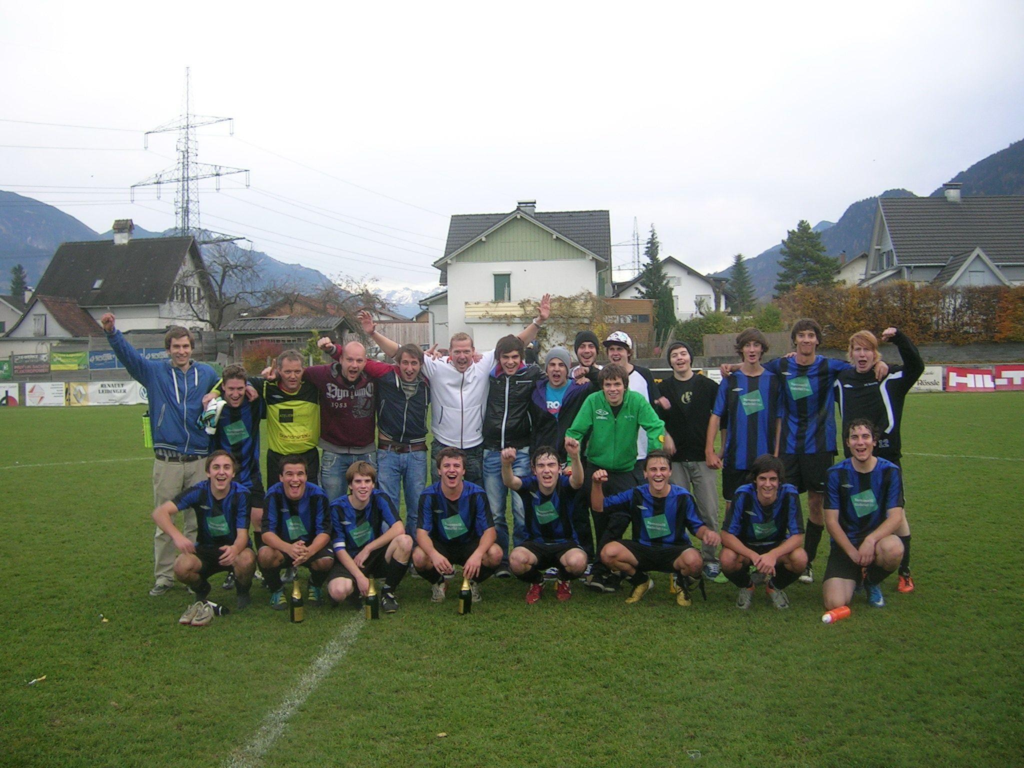 FC Nenzing 1b wurde Herbstmeister der fünften Landesklasse Oberland.