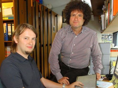 Christian Herbst (links) und Hanno Loewy im Archiv. Christian Herbst (links) und Hanno Loewy im Archiv.