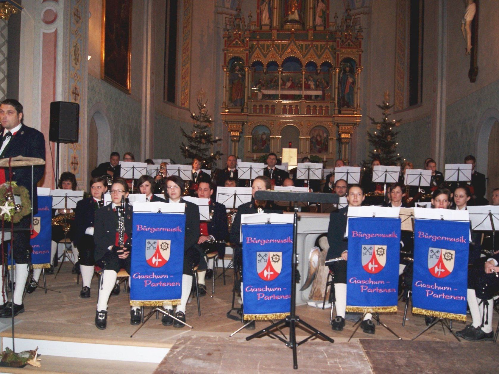 Konzert der Bürgermusik Gaschurn-Partenen in der Pfarrkirche. Konzert der Bürgermusik Gaschurn-Partenen in der Pfarrkirche.