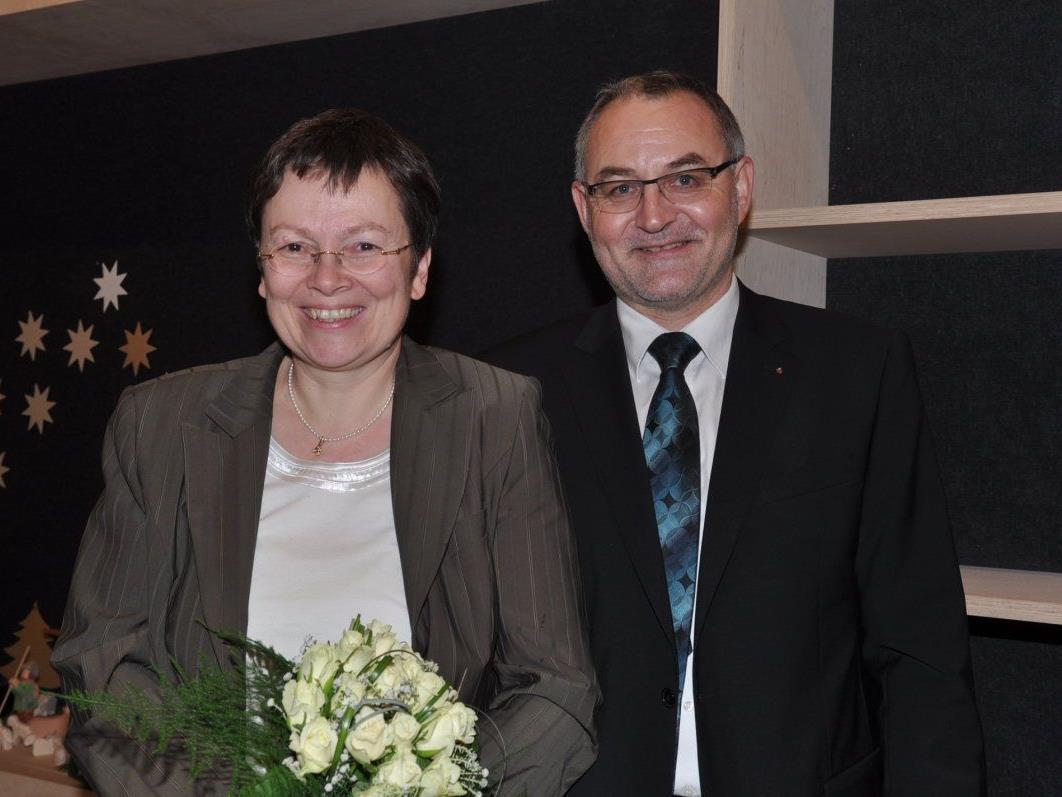 Der frischgebackene Landesrat Rainer Gögele und Christine freuten sich über den herzlichen Empfang.