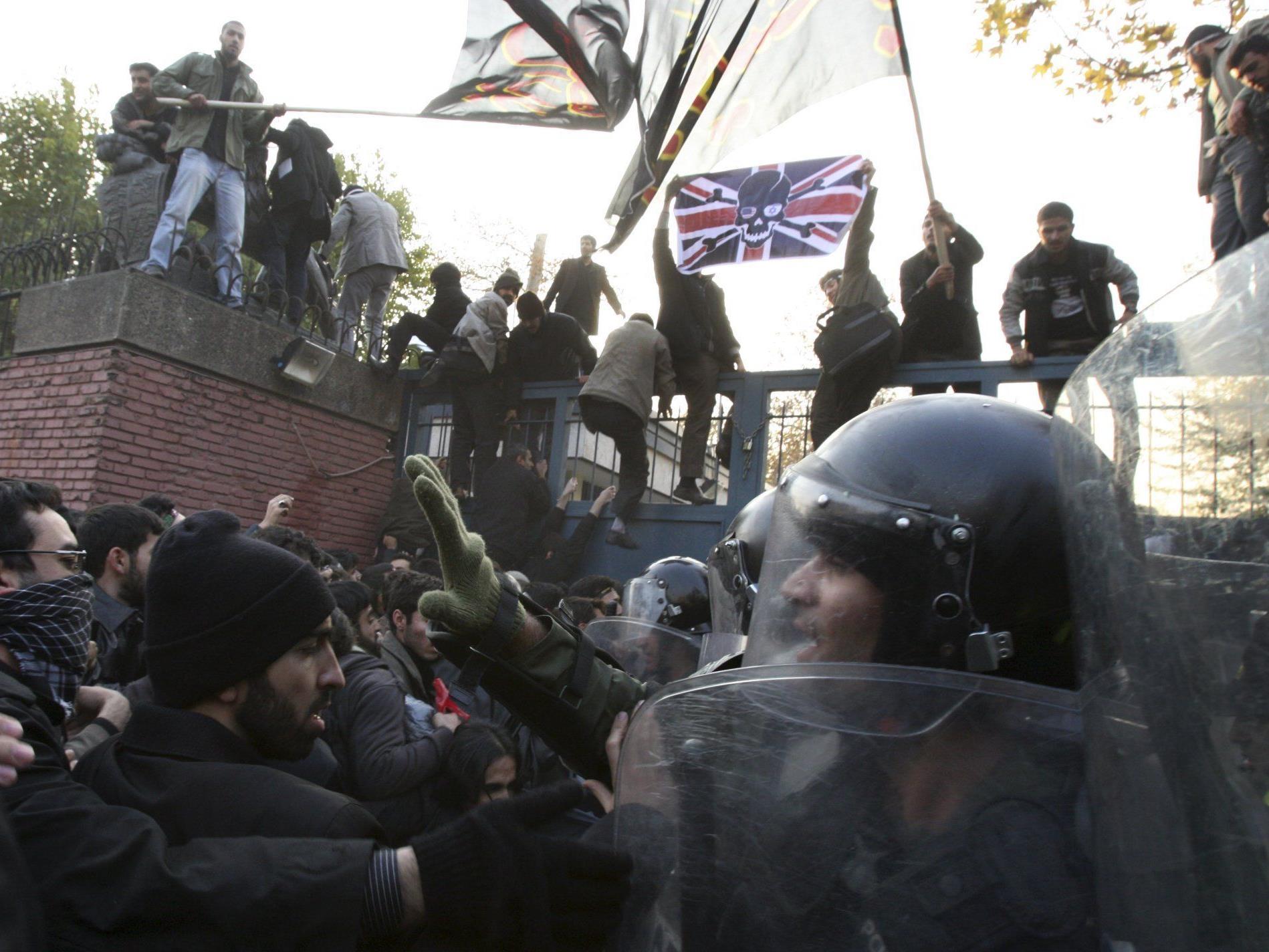 Am Dienstag hatten Demonstranten die britische Botschaft in Teheran gestürmt.