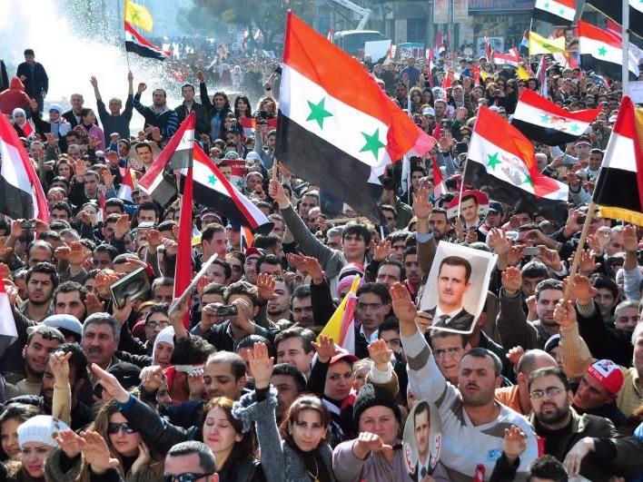Bashar Assad hat noch immer Unterstützer.