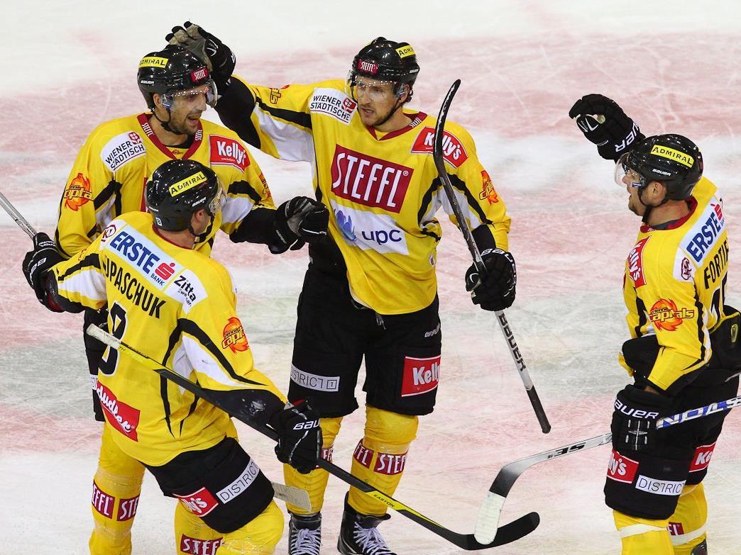 Die Vienna Capitals konnten ihren zweiten Sieg in Serie feiern.