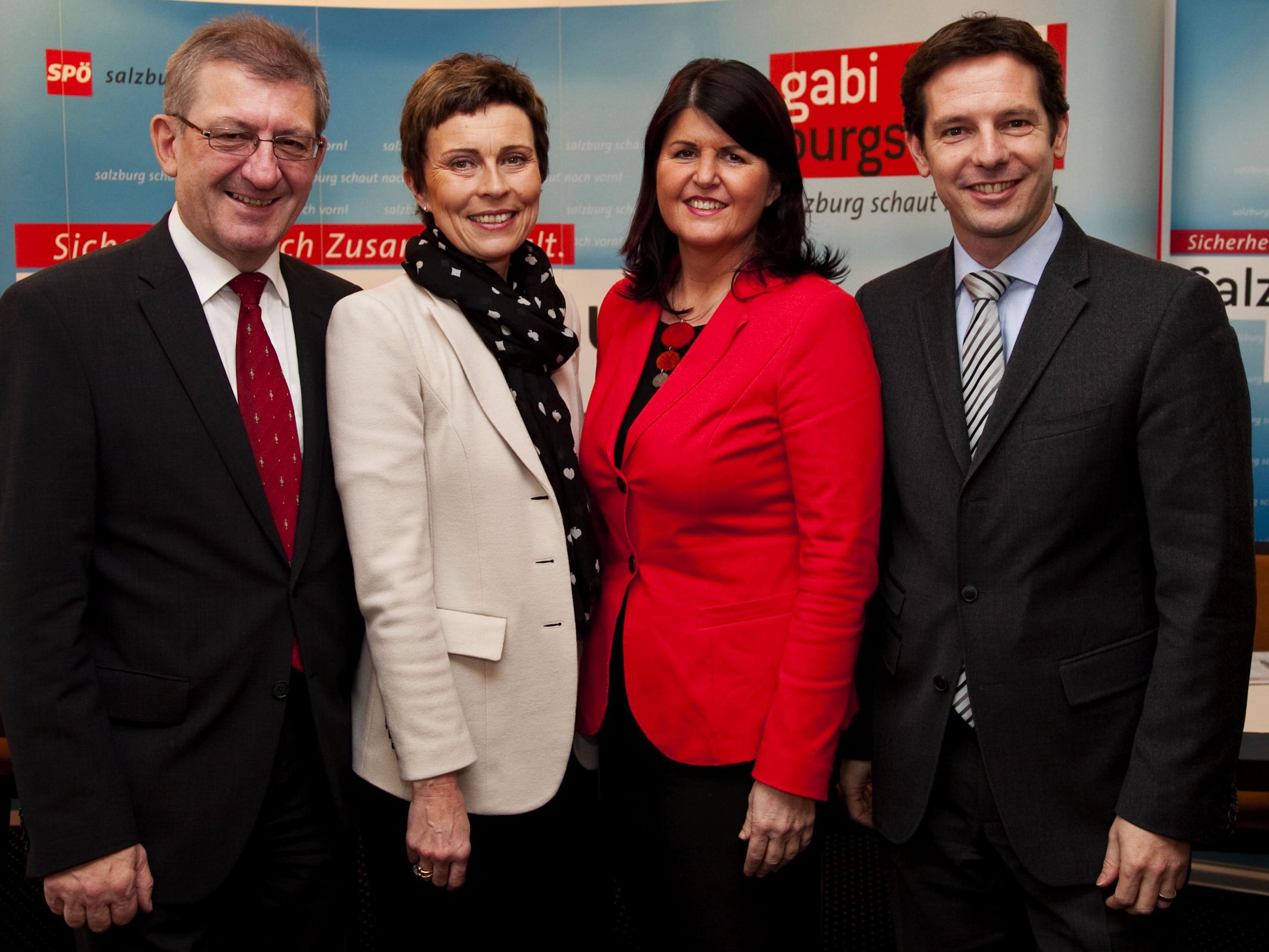 Im Rahmen einer Pressekonferenz in Salzburg präsentierte das Regierungsteam der Salzburger SPÖ seine Arbeitsschwerpunkte für das Jahr 2012.