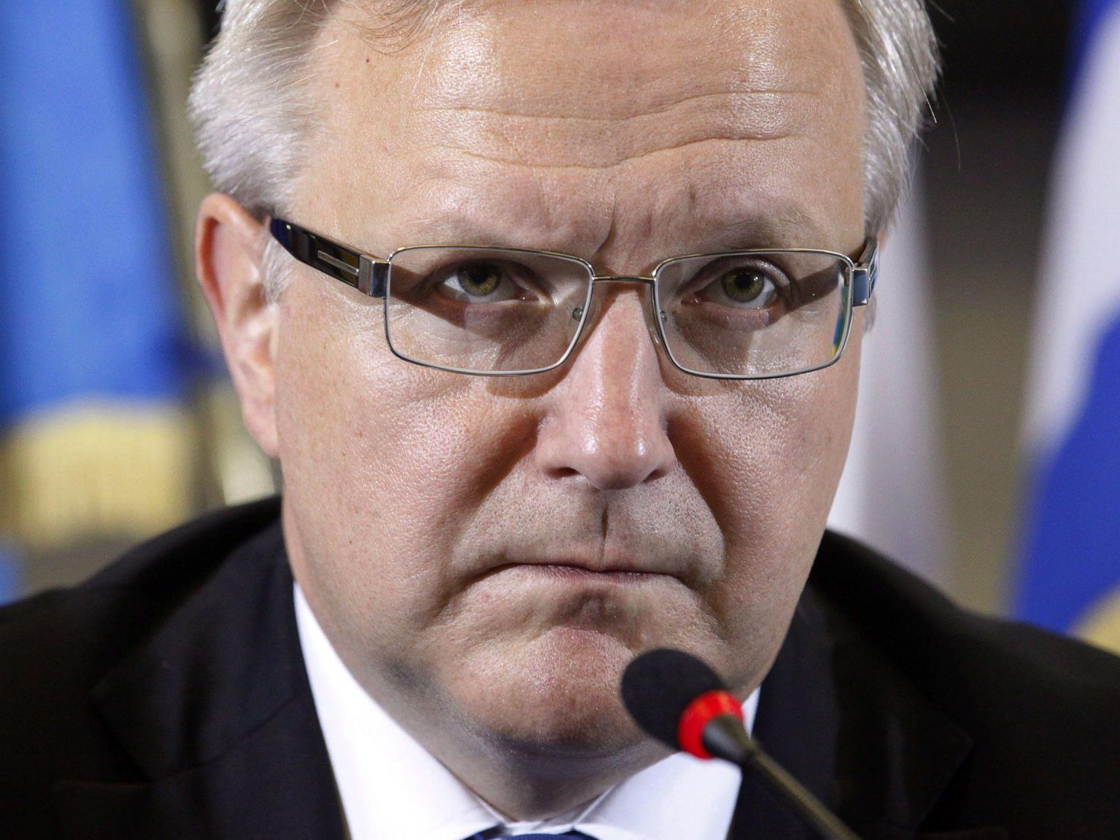 Treffen mit EU-Währungskommissar Rehn: EU und IWF wollen Bewegung bei Orban sehen.