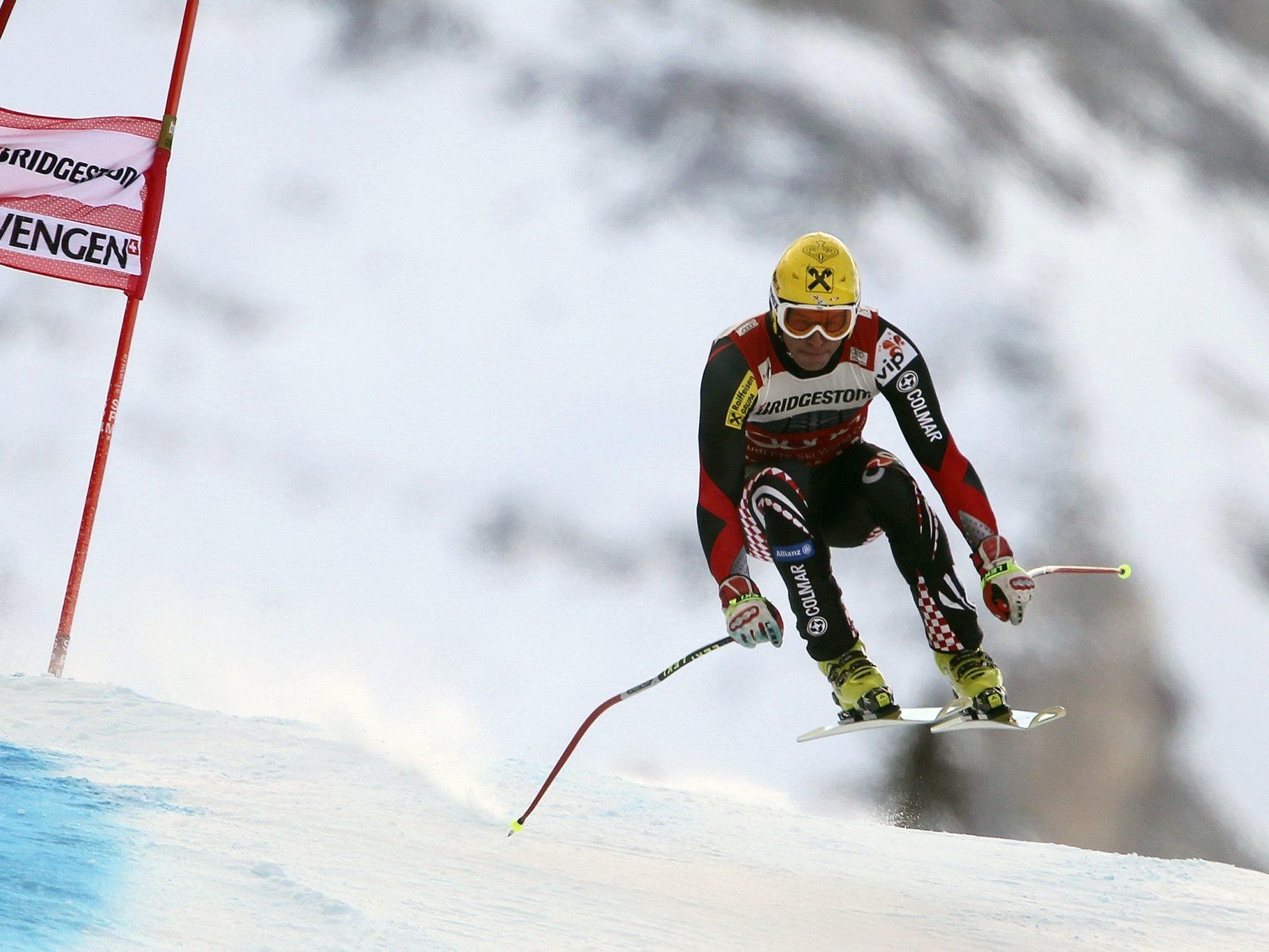 Der Topfavorit Ivica Kostelic wurde in Wengen den Erwartungen gerecht.