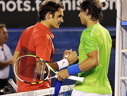 Rafael Nadal stellt in direkten Duellen gegen Roger Federer auf 18:9.