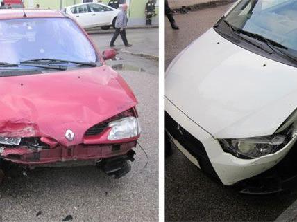 Beide Unfall-Fahrzeuge wurden in Neunkirchen beschädigt