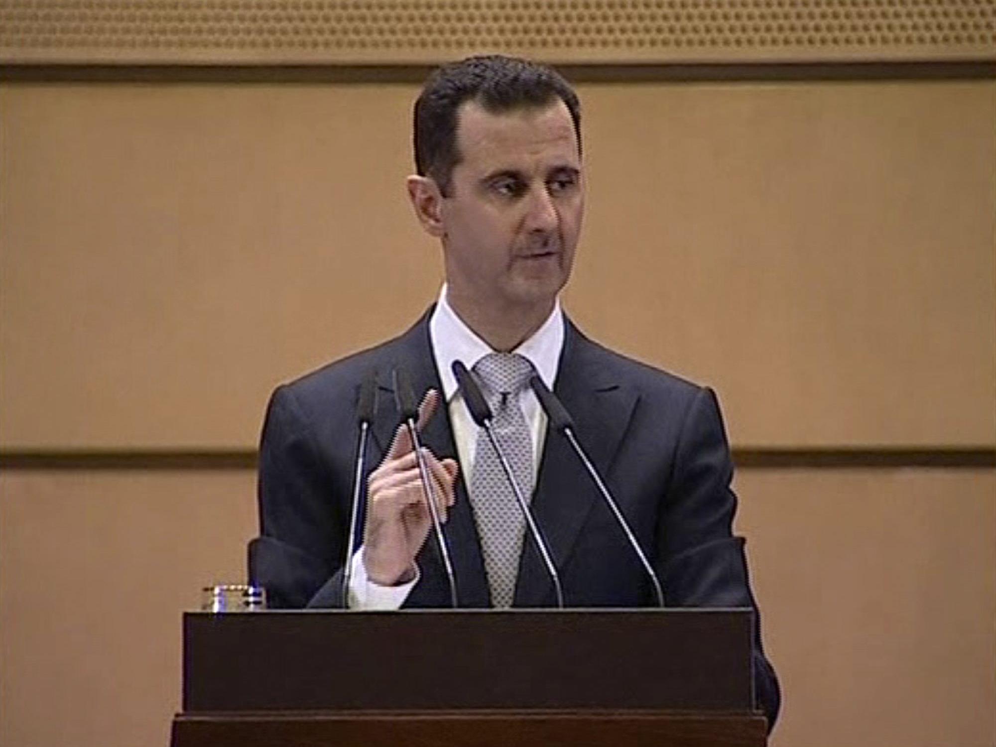 Assad gibt dem Ausland die Schuld für die Aufstände.