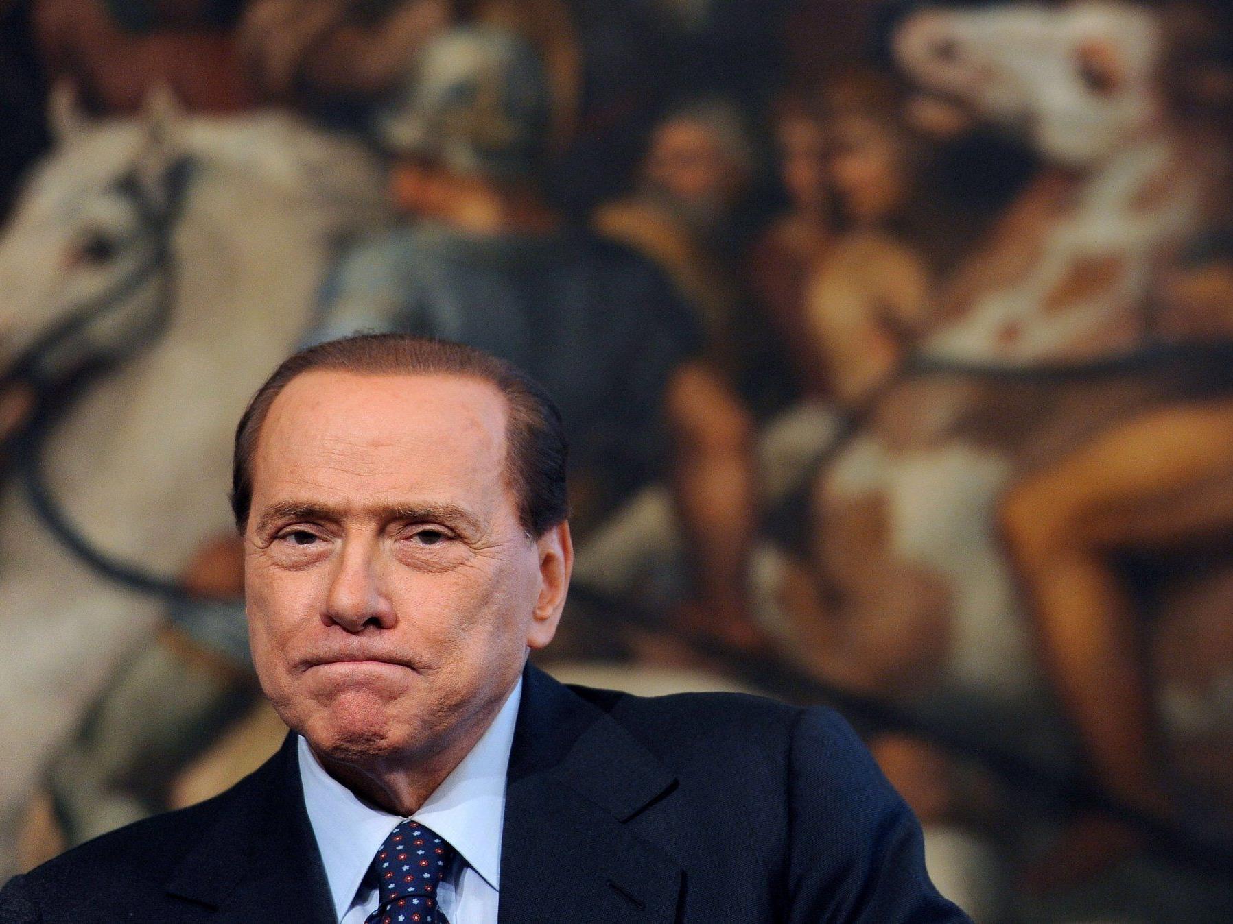 Berlusconi hat es zum Waschlappenmotiv geschafft