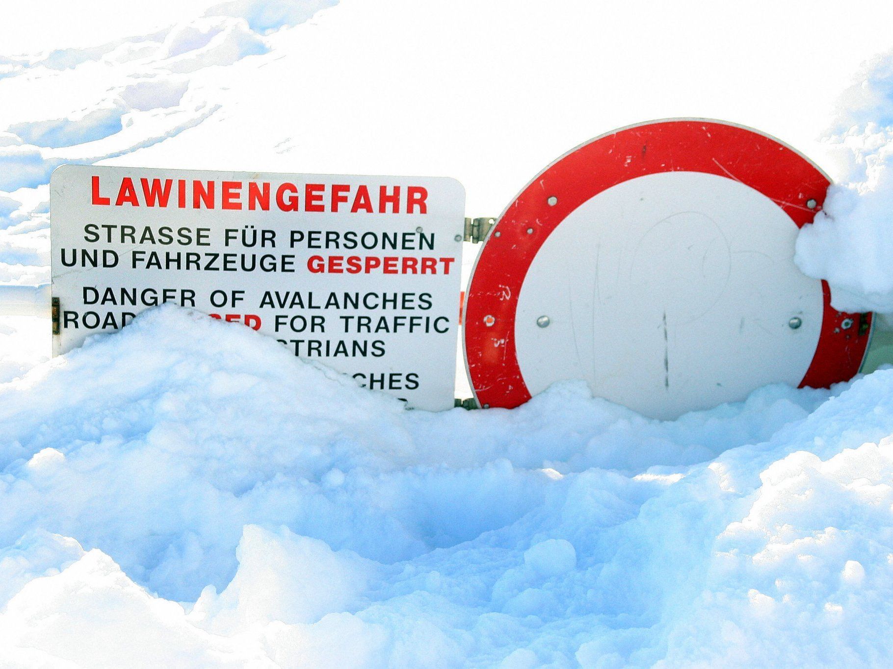 Derzeit mäßige Lawinengefahr in Vorarlberg Derzeit mäßige Lawinengefahr in Vorarlberg