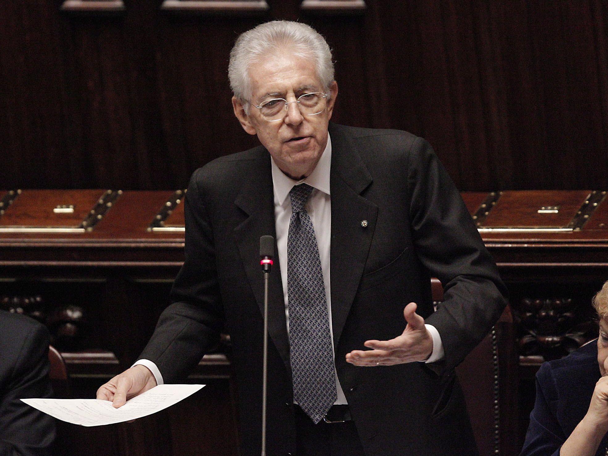 Die Regierung Monti will auch die Zahl der Abgeordneten reformieren.